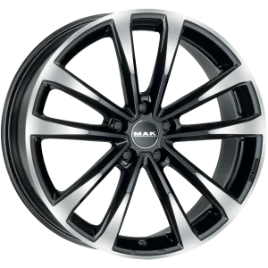 Mak Wheels – MAIN – Black – 16″x6.5″ 33mm – Summer Wheels – F6560MNBM33VW1X